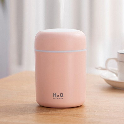 Mini hordozható USB légpárásító aromadiffúzor Steam Cool Mist Maker színes éjszakai fény irodai autókhoz, otthoni dekorációs porlasztóhoz