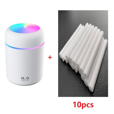 Υγραντήρας αέρα υπερήχων USB Cool Mist Maker Aromatherapy Diffuser Car Home Difuser Diffuser with 10pcs Cotton Filter Stick