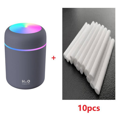 Υγραντήρας αέρα υπερήχων USB Cool Mist Maker Aromatherapy Diffuser Car Home Difuser Diffuser with 10pcs Cotton Filter Stick
