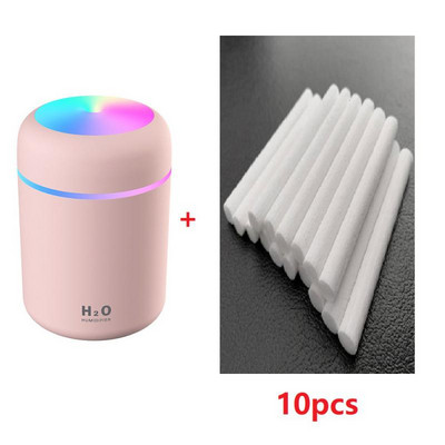 Υγραντήρας αέρα υπερήχων USB Cool Mist Maker Aromatherapy Diffuser Car Home Difuser Diffuser with 10pcs Cotton Filter Stick