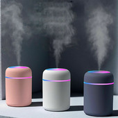 Hordozható 300 ml-es párásító USB ultrahangos Dazzle Cup aromadiffúzor Cool Mist Maker légpárásító tisztító romantikus fénnyel