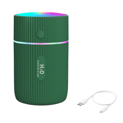 Hordozható 300 ml-es párásító USB ultrahangos Dazzle Cup aromadiffúzor Cool Mist Maker légpárásító tisztító romantikus fénnyel