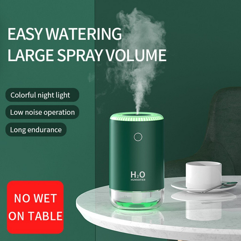 Umidificator de aer cu ultrasunete de 370 ml Difuzor de ulei esențial cu lumină moale Purificator de mașină pentru aromoterapie Producător de ceață de anioni de aromă Dropshipping