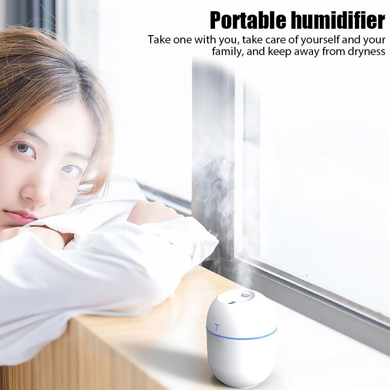 Hordozható intelligens párásító 220 ml otthoni illatolajhoz USB Aroma diffúzor ködkészítő csendes diffúzor gép otthoni autóhoz
