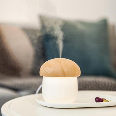 Mini Air Humidifier Ultrasonic Cool Mist Mushroom Humificador with Night Lights Φορητό γραφείο USB Προσωπικά αξεσουάρ σπιτιού