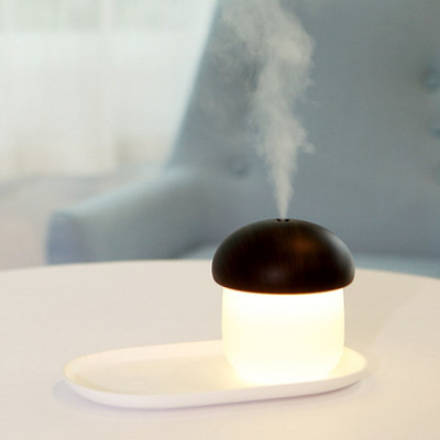 Mini Air Humidifier Ultrasonic Cool Mist Mushroom Humificador with Night Lights Φορητό γραφείο USB Προσωπικά αξεσουάρ σπιτιού
