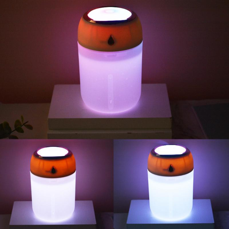 Umidificator de birou Acasă Fină Mis Ceață Volum Atmosferă colorată Lumină Silențioasă Umplere cu apă Humidistat Accesorii pentru dormitor