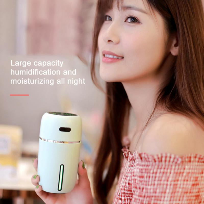 200ML Mini Car Humidifier Office Hydrating Sprayer USB Humidifier Mist Maker Fragrance Products LED Night Lamp Home Appliance