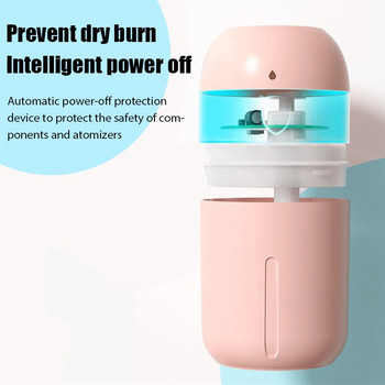 Нов Humidificador Mini Air Humidifier Aroma Essential Oil Diffuser Преносим овлажнител за домашен автомобил USB с LED нощна лампа