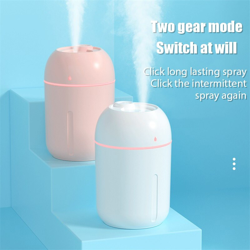 Novi Humidificador Mini ovlaživač zraka, difuzor eteričnog ulja, prijenosni ovlaživač za kućni automobil, USB s LED noćnom lampom