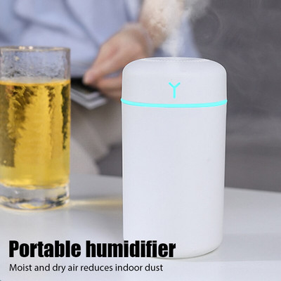 2022 Ultrasonic Mini Air Humidifier 420/250ML Aroma Essential Oil Diffuser for Home Car USB Fogger Mist Maker with LED Night Lamp