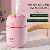 Színes csésze párásító irodai asztali USB lámpa párásító autós aromaterápiás Fogger Mist Maker LED éjszakai lámpa háztartási készülék eszköz