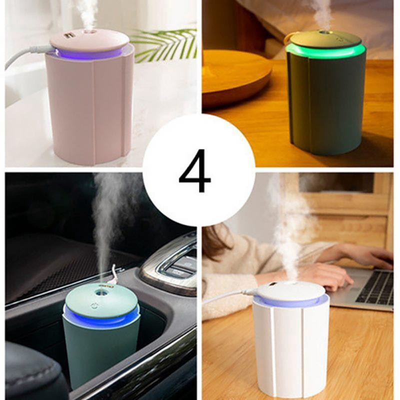 260 ml-es mini légpárásító elektromos USB aromaterápiás diffúzor LED éjszakai fénnyel Humificador permetező hordozható autós otthoni eszközök