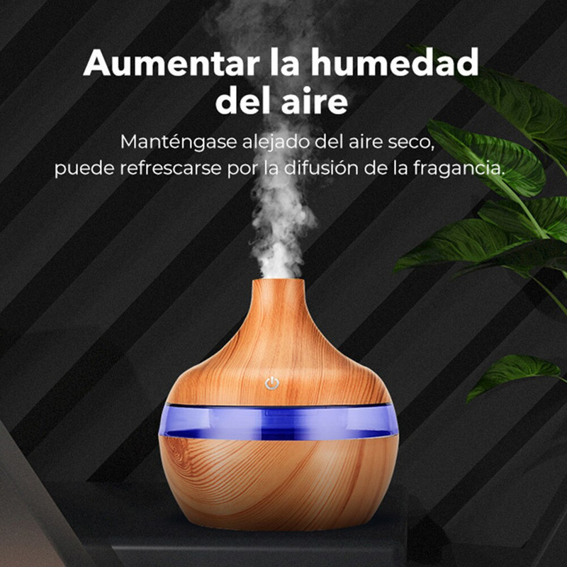 Nagy kapacitású légpárásító USB újratölthető esszenciális aromaolaj diffúzor ködkészítő LED világítású otthoni irodai párásító diffúzor