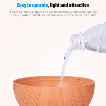 Mini Air Humidifier Ultrasonic USB Aroma Diffuser Wood Grain LED Night Light Electric Essential Oil Diffuser Aromatherapy Home