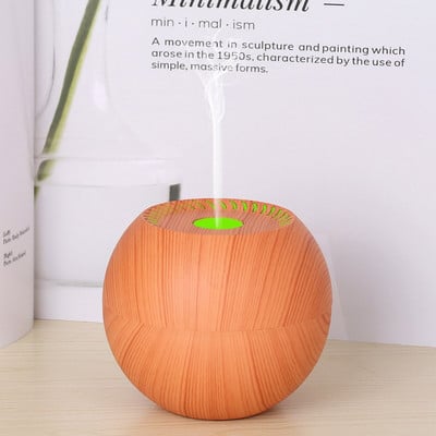 Mini légpárásító ultrahangos USB aromadiffúzor faszemcsés LED éjszakai fény elektromos illóolaj diffúzor aromaterápia főoldal