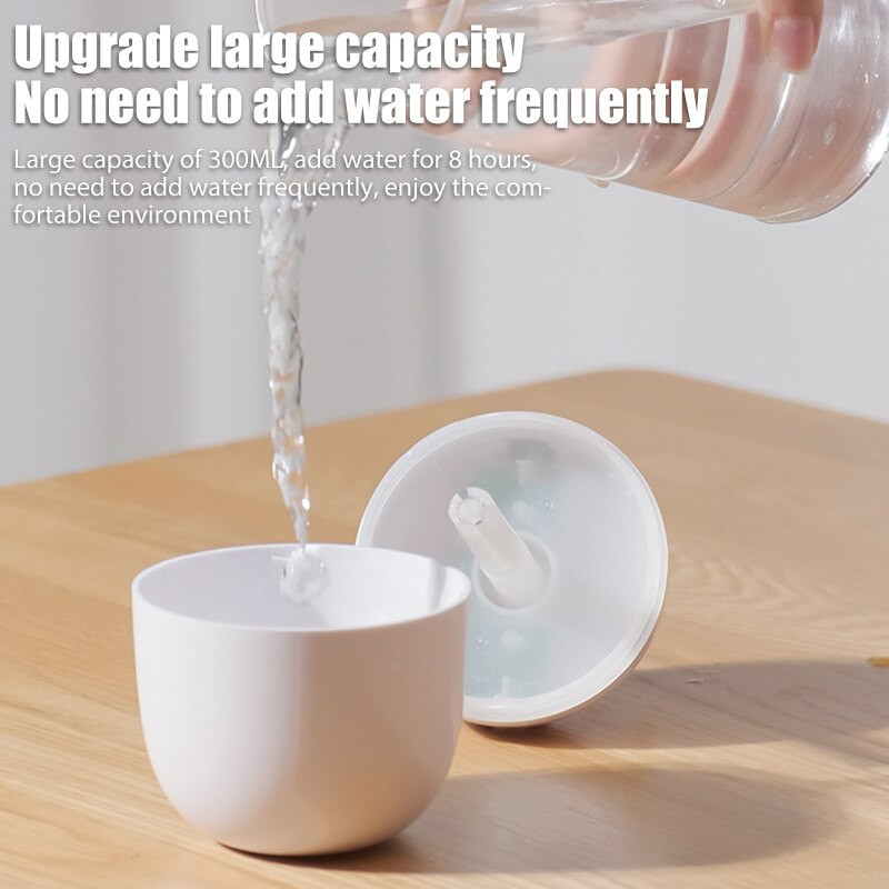 Párásító Háztartási Hálószoba Kis Mini Levegő Aromaterápiás Tisztító Permetező Vízpótló Műszer USB Légkondicionáló