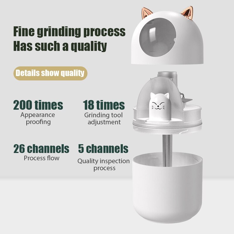 Νέος Cute Pet Humidifier USB Mini Car Purifier Air Small Home Moisturizing Creative Humidifier Aroma Diffuser Δώρο για γυναίκα