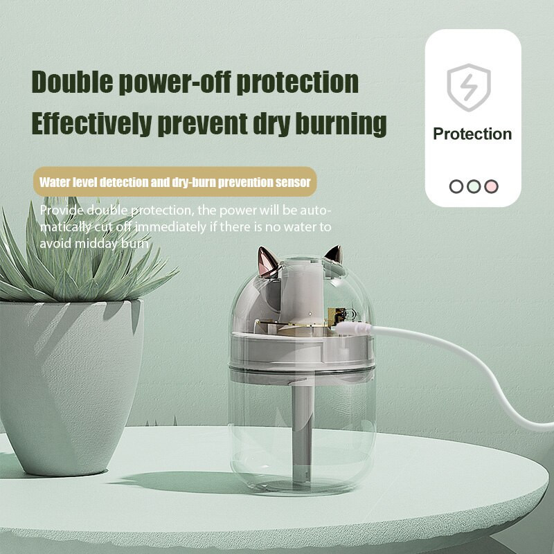 Νέος Cute Pet Humidifier USB Mini Car Purifier Air Small Home Moisturizing Creative Humidifier Aroma Diffuser Δώρο για γυναίκα