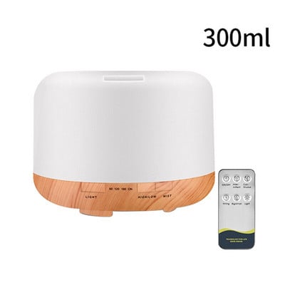 Υγραντήρας αέρα Αιθέριο έλαιο Diffuser 300ML Ultrasonic Cool Mist Maker Fogger Humidifier LED Lamp Aroma Diffuser Electric Gift