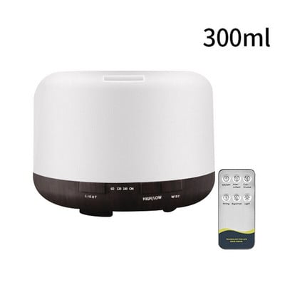 Υγραντήρας αέρα Αιθέριο έλαιο Diffuser 300ML Ultrasonic Cool Mist Maker Fogger Humidifier LED Lamp Aroma Diffuser Electric Gift