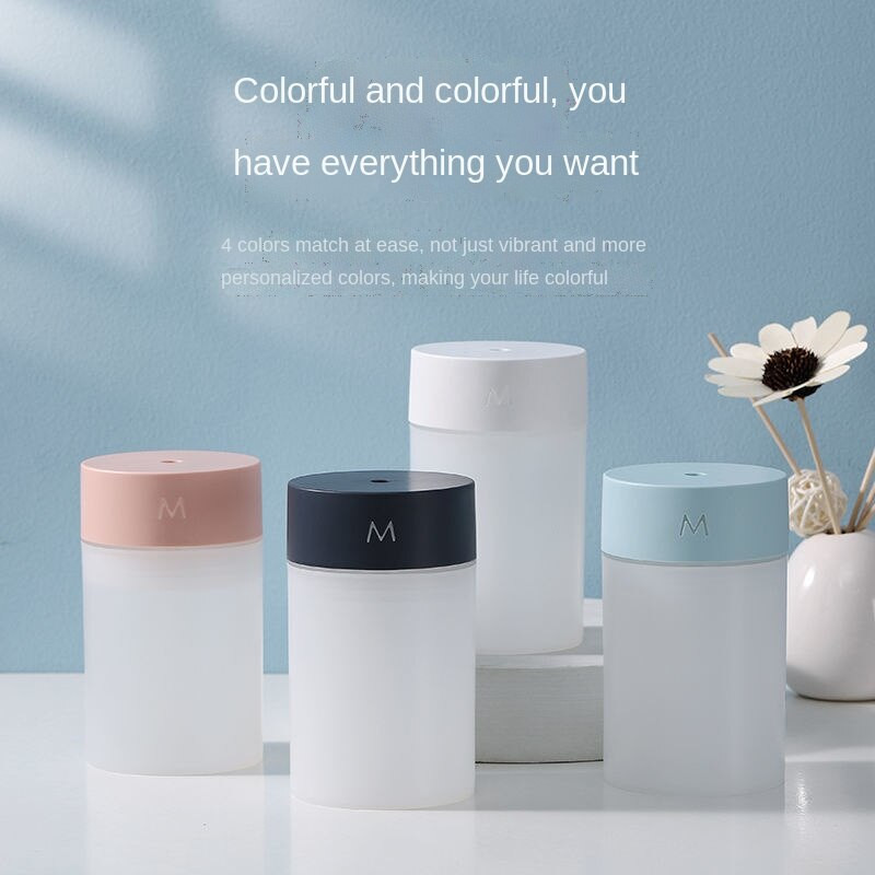 260 ml légpárásító ultrahangos mini aromaterápiás diffúzor hordozható permetező USB illóolaj porlasztó LED lámpa otthoni autóhoz