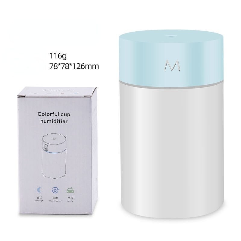 260 ml légpárásító ultrahangos mini aromaterápiás diffúzor hordozható permetező USB illóolaj porlasztó LED lámpa otthoni autóhoz