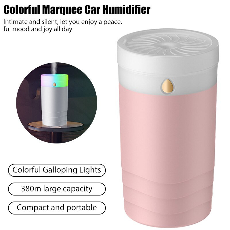 Oro drėkintuvo eterinių aliejų aromatinio difuzoriaus antgalis su spalvota LED šviesa Ultragarsiniai drėkintuvai Aromaterapijos difuzoriaus lempa