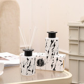 120ml Illóolaj Diffúzor Otthoni Illat Diffúzor Fiber Rattan Dekoráció Reed Diffúzor Stick Beltéri Háztartási Kiegészítők