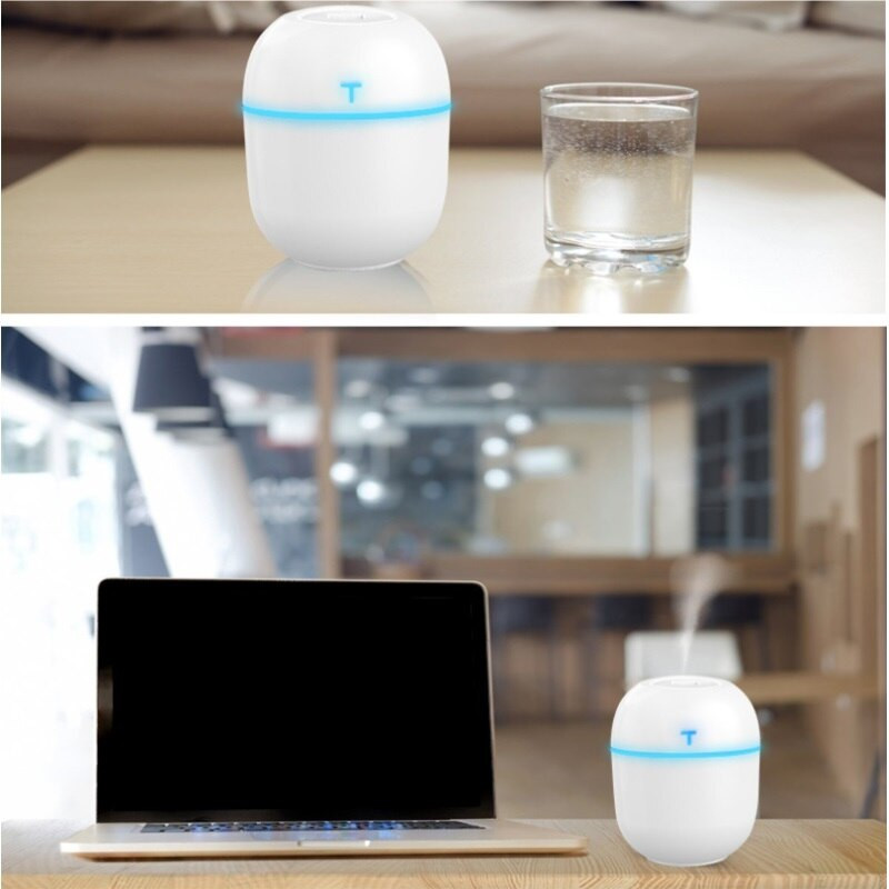 Légpárásító Ultrahangos Mini Aroma Diffúzor 220ml Hordozható Permetező USB Smart Porlasztó LED Light Otthoni Autó párásító Otthoni Dekoráció