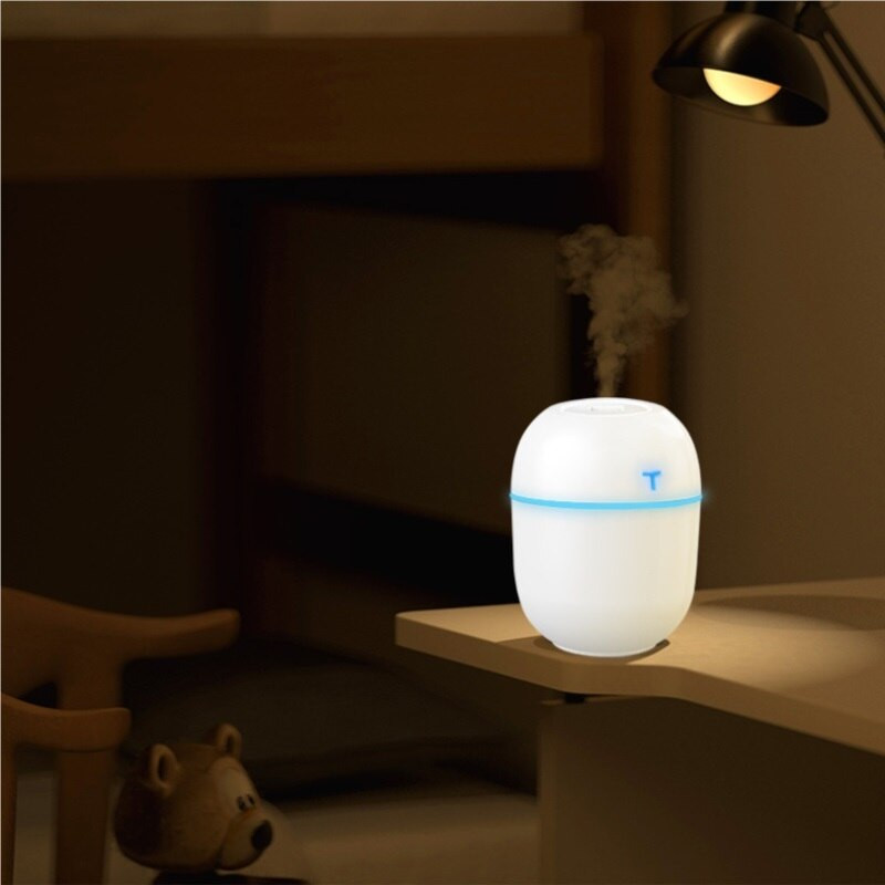 Légpárásító Ultrahangos Mini Aroma Diffúzor 220ml Hordozható Permetező USB Smart Porlasztó LED Light Otthoni Autó párásító Otthoni Dekoráció