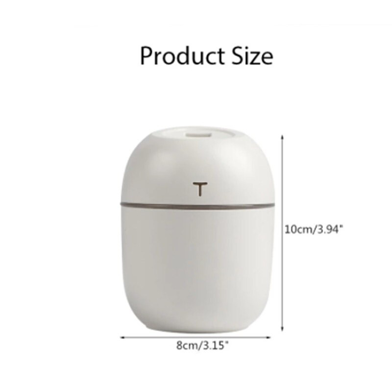 Légpárásító Ultrahangos Mini Aroma Diffúzor 220ml Hordozható Permetező USB Smart Porlasztó LED Light Otthoni Autó párásító Otthoni Dekoráció