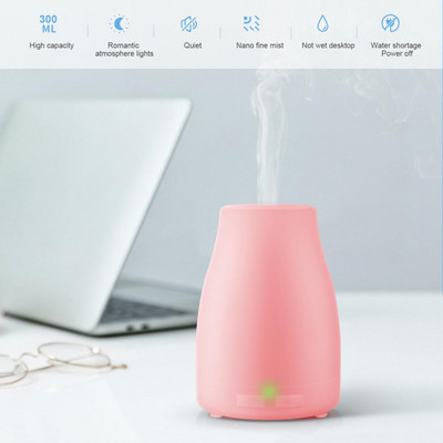 300ML Υγραντήρας αέρα Aromatherapy Essential Portable Oil Diffuser Ultrasonic Diffusers μεγαλύτερης χωρητικότητας Αξεσουάρ γραφείου για το σπίτι