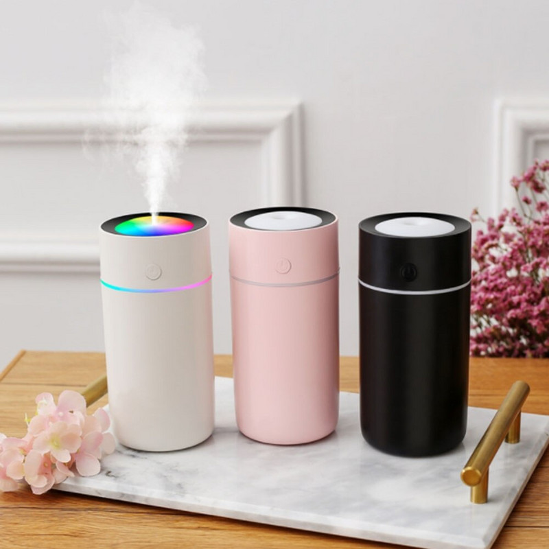 USB Air Humidifier Colorful Cup Mini Aroma Water Diffuser Φως LED Υπερήχων Cool Mist Maker Fogger Car Aroma Humidificador