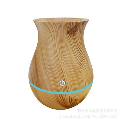 Električni aroma difuzor USB ovlaživač zraka za aromaterapiju Mini raspršivač eteričnog ulja od zrna drva Cool Mist Maker sa LED za dom