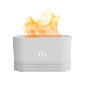 διαχύτης φλόγας Trend Desktop Flame Aroma Air Humidifier Water Pomizer 180ml Smooth Mist Essential Oil Diffuser για Οικιακό