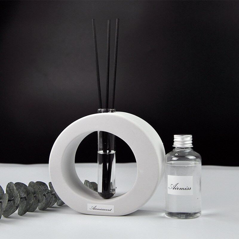 1 db kerek cső márványozott kerámia aromaterápiás palack beltéri levegő friss illóolaj illó folyékony készlet márvány díszítéssel