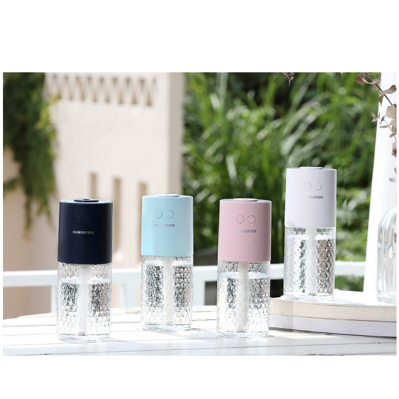 Belaidis drėkintuvas Krištolinė projekcinė lempa Mini nešiojama oro USB automobilio namų dekoravimo aromaterapinis drėkintuvas
