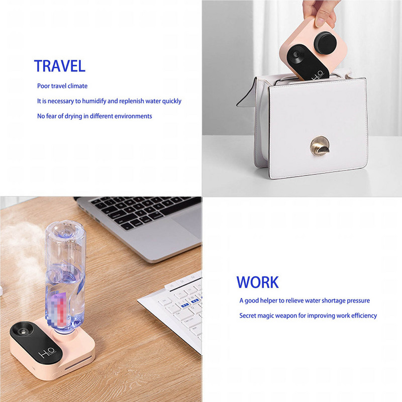 Νέος υγραντήρας αέρα Usb 1200ml Διπλή θύρα ψεκασμού Essential Oil Aromatherapy Diffuser Cool Mist Maker Fogger Humidifiers Diffuser