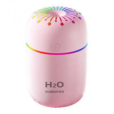 Νέος USB Colorful Cup Humidifier Home Desktop Colorful Lamp Humidifier Car Aromatherapy Μικρός φορητός υγραντήρας