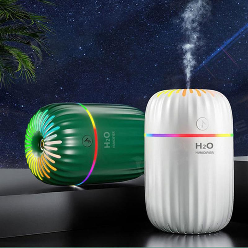 Νέος USB Colorful Cup Humidifier Home Desktop Colorful Lamp Humidifier Car Aromatherapy Μικρός φορητός υγραντήρας