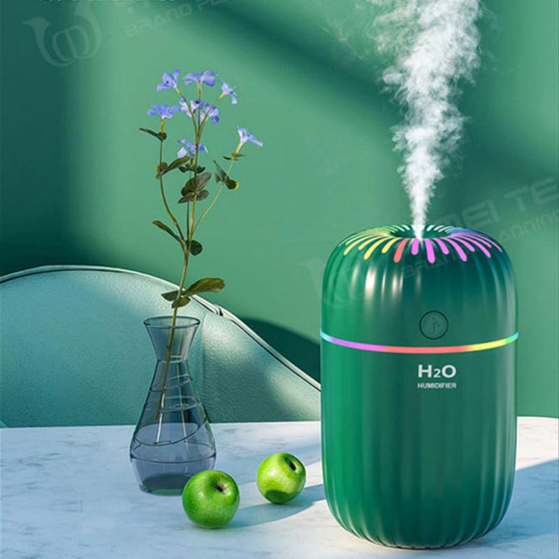 Νέος USB Colorful Cup Humidifier Home Desktop Colorful Lamp Humidifier Car Aromatherapy Μικρός φορητός υγραντήρας