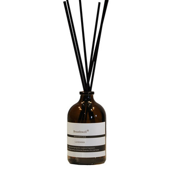 1 τεμ. Breathwell Home Aromatherapy Reed Diffuser with 50ml/100ml Brown Bottle Lavender Rose Jasmine Blue Gardenia Lemongrass