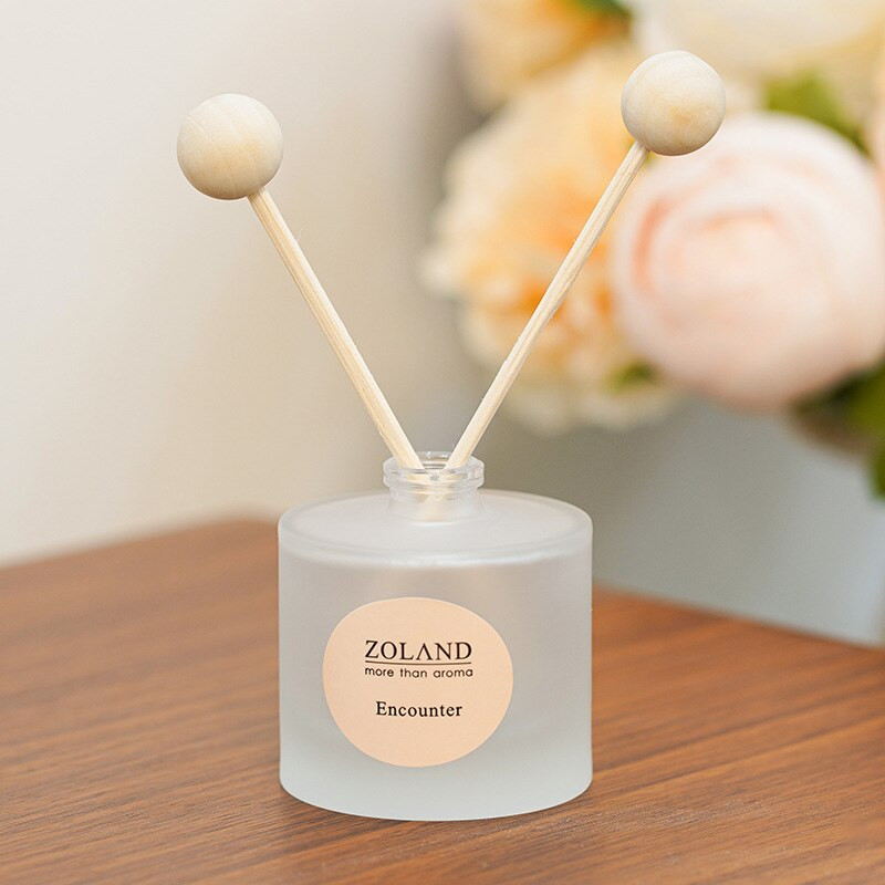 Ins Popular Reed Diffuser Set με 30ml Αιθέριο Έλαιο Φυσικό Μπαστούνια Rattan και Ξύλινη Μπάλα Lavender Gardenia Jasmine Encounter