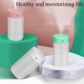 1 db 400 ml-es légpárásító ultrahangos nagy kapacitású hordozható permetező USB illóolaj porlasztó diffúzor tisztító LED lámpa Home