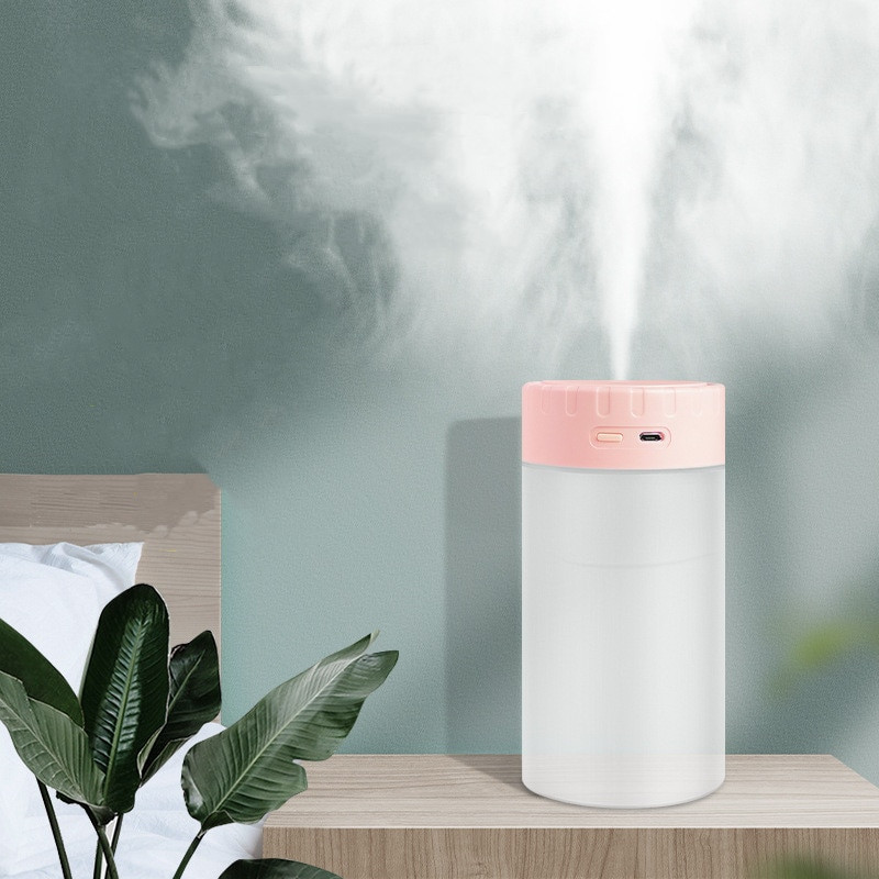 1 db 400 ml-es légpárásító ultrahangos nagy kapacitású hordozható permetező USB illóolaj porlasztó diffúzor tisztító LED lámpa Home