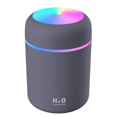 Légpárásító Ultrahangos Aroma Illóolaj Diffúzor 300ml USB Cool Mist Maker Aromaterápia Színes lámpával otthoni autóhoz