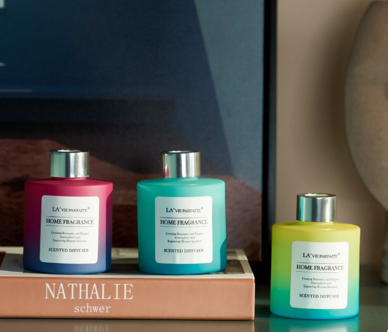 120 ml apvalaus buteliuko aromato difuzoriaus rinkinys vidaus orui gaivesnis vonios kambario nendrių eterinio aliejaus difuzorius Namų dekoras, buities aksesuarai