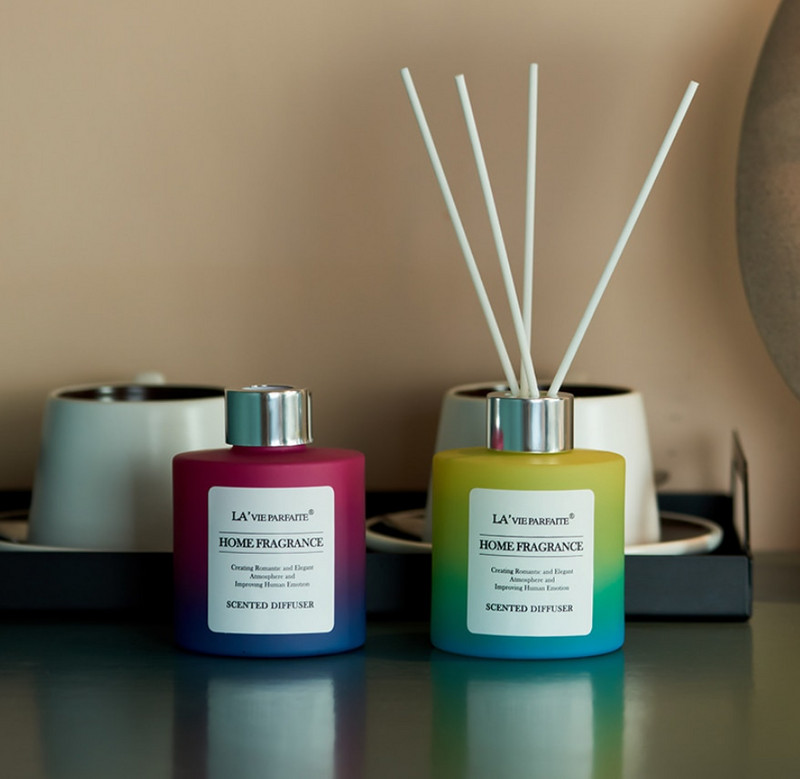 120 ml apvalaus buteliuko aromato difuzoriaus rinkinys vidaus orui gaivesnis vonios kambario nendrių eterinio aliejaus difuzorius Namų dekoras, buities aksesuarai