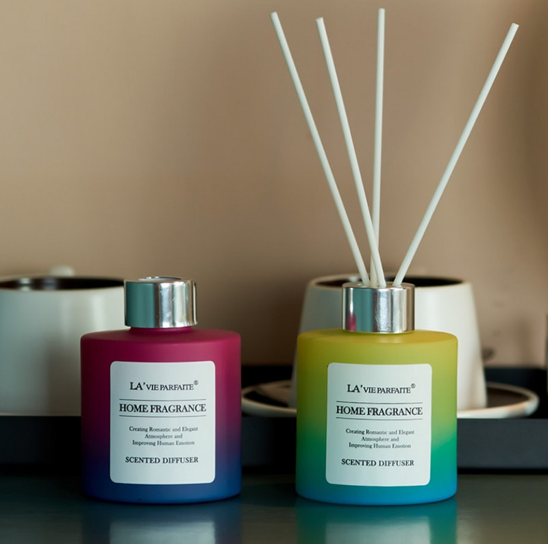 120 ml apvalaus buteliuko aromato difuzoriaus rinkinys vidaus orui gaivesnis vonios kambario nendrių eterinio aliejaus difuzorius Namų dekoras, buities aksesuarai